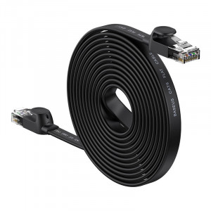 Cablu Internet Ethernet RJ45 Baseus 1 Gbps, 15 m (negru) WKJS000301