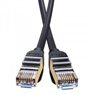 Cablu Retea Baseus Ethernet RJ45 Cat.7, 10Gbps, 30m (Negru) WKJS011001