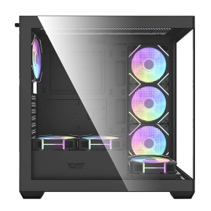 Carcasa PC Darkflash DS900 (Negru) + 7 Ventilatoare ARGB
