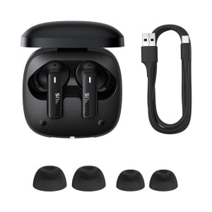 Casti Wireless Bluetooth 5.3 In Ear Baseus Bowie E19 TWS ENC IPX5 (Negru)