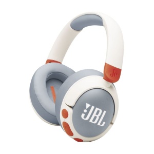 Casti Wireless Bluetooth Copii Over Ear JBL JR470NC ANC, Safe (Alb)