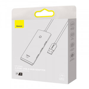 Hub 4in1 Baseus Lite Series USB la 4x USB 3.0 2m (negru) 