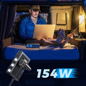 Incarcator Auto Rapid 9in1 Joyroom JR-CL06, 5x USB-A / USB-C / 3x Priza Bricheta PD QC PPS, 154W (Negru)