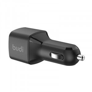 Incarcator Auto Rapid Budi 065R 2x USB-C PD 60W (negru) - Img 2