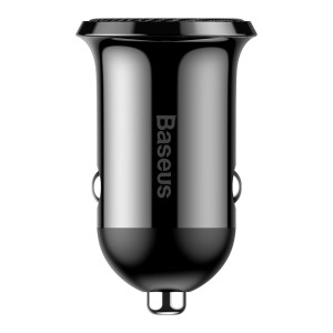 Incarcator Auto Rapid BASEUS Grain 2xUSB 5V 4.8A (Negru) CCALLP-01