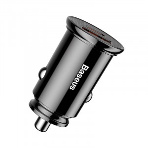 Incarcator Auto Circular Baseus PD QC4.0+ 5A 30W (negru) CCALL-YS01