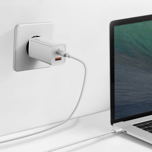 Incarcator rapid de calatorie Baseus GaN2 Lite USB+C 65W EU (alb) CCGAN2L-B02 - Img 7