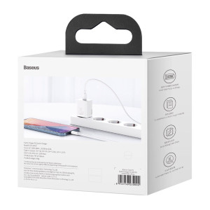 Incarcator rapid USB-C Baseus Super Si 1C 20W (alb) CCSUP-B02 - Img 11