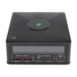 Incarcator Telefon Rapid De Retea 6in1 Blitzwolf 868H, 2xUSB-A, 3xUSB-C, 160W (negru)