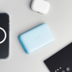Mini Baterie Externa PowerBank Wireless 20W 10000mAh Joyroom JR-W020 (albastru deschis)
