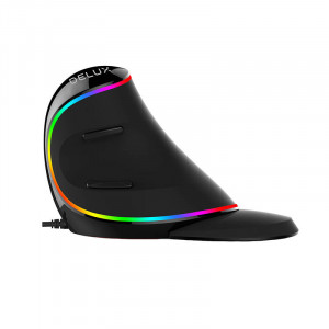 Mouse vertical cu fir Delux M618Plus 4000DPI RGB - Img 2
