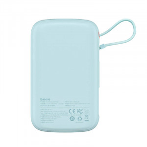 Powerbank Baseus Qpow Pro cu cablu Lightning, 10000mAh, 20W (albastru) PPQD020003 - Img 2