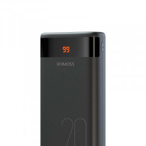 Powerbank Romoss Ares 20, 20000mAh intrari micro USB, USB-C, Lightning, iesire 2X USB (negru) - Img 3