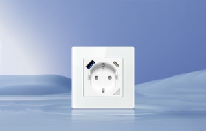 Priza Inteligenta WiFi Avatto N-WOT10-USB-W TUYA USB USB-C (Alb)