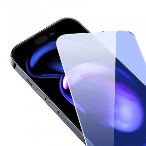 Sticla securizata Baseus Anti-lumina albastra 0.3 mm pentru iPhone 14 Pro Max (2 buc) SGBL080302 - Img 2