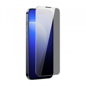 Sticla securizata Baseus Crystal rezistenta la praf cu filtru de confidentialitate 0.3 mm pentru iPhone 14 Pro Max (1buc) SGBL180302 - Img 6