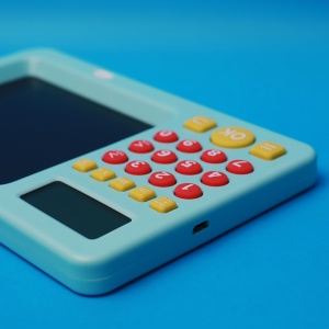Tabla de Scris cu Calculator Pentru Copii Maxlife MXWB-01 (Albastru)
