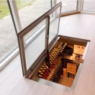 Intelligent automation kit for electric opening of basement doors, remote control and APP