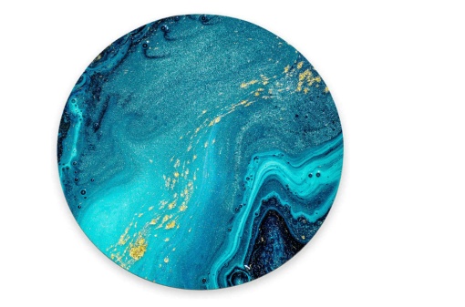 Mousepad Abstract albastru, 20 x 20 cm