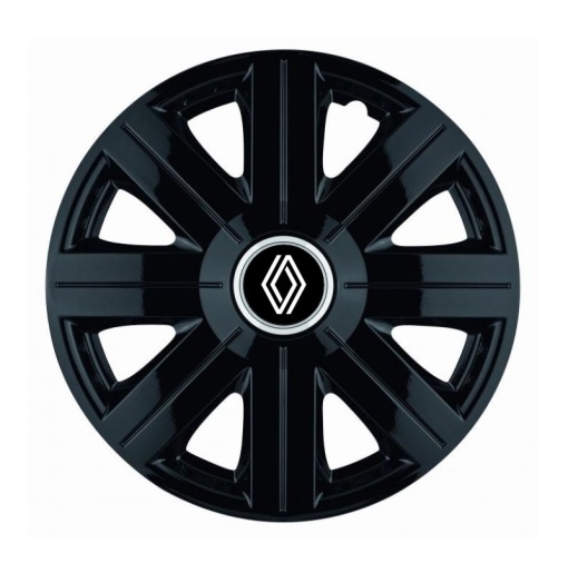 Set 4 Capace Roti Autohelix MSA® potrivite jantelor de 14 inch, pentru Renault Nou model Cosmos Black