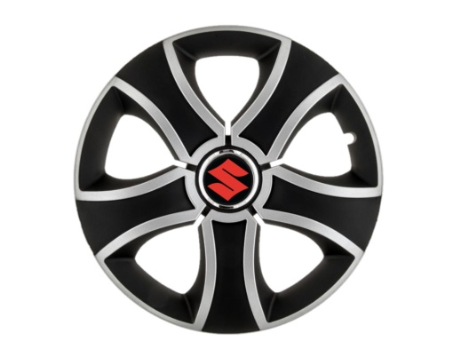 Set 4 capace roti Bis Gri-Negru R14 pentru gama auto Suzuki