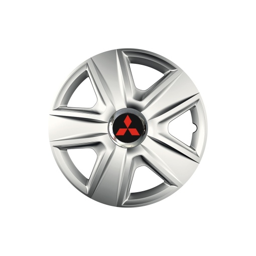Set 4 capace roti Cu Inel Cromat Esprit R14 pentru gama auto Mitsubisi