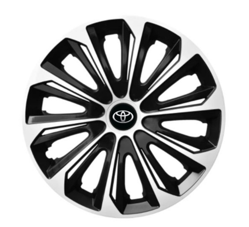 Set 4 capace roti Extra strong silver R15 pentru gama auto Toyota