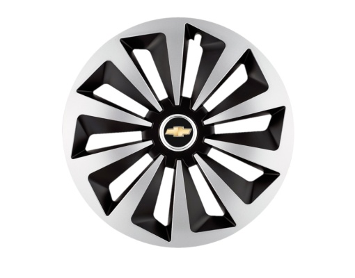 Set 4 capace roti Fox Gri-Negru R16 pentru gama auto Chevrolet