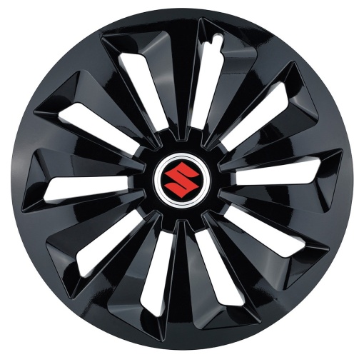 Set 4 capace roti Fox negru R15 pentru gama auto Suzuki