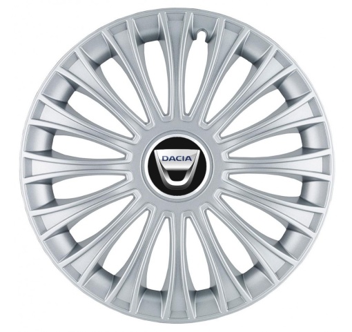 Set 4 Capace Roti, potrivite jantelor de R14, pentru Dacia, model dino cromat