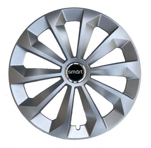 Set 4 Capace Roti, potrivite jantelor de R15, pentru Smart, model fame cromat