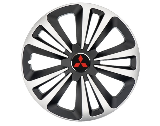 Set 4 Capace Roti Terra Gri-Negru R16, pentru gama auto Mitsubishi