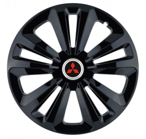 Set 4 Capace Roti Terra Negru R15, pentru Mitsubishi