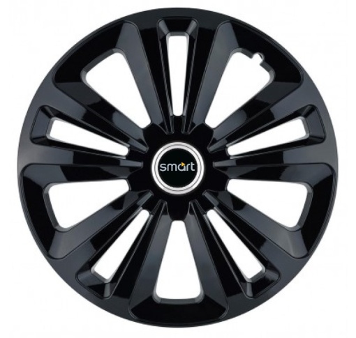 Set 4 Capace Roti Terra Negru R15, pentru Smart