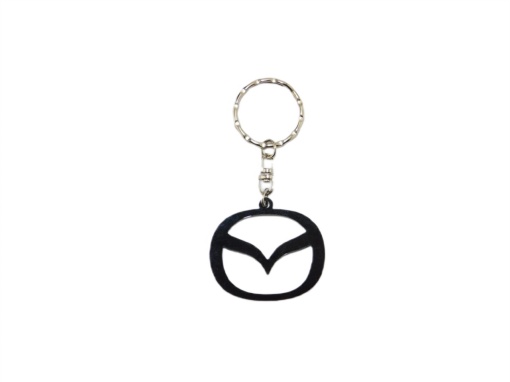 Breloc auto din plastic negru, Mazda