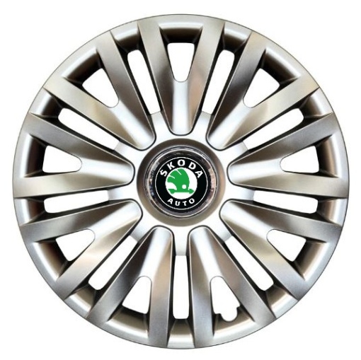 Set 4 Capace Roti Autohelix MSA® R15, Potrivite Jantelor de 15 inch, Pentru Skoda, Model 313