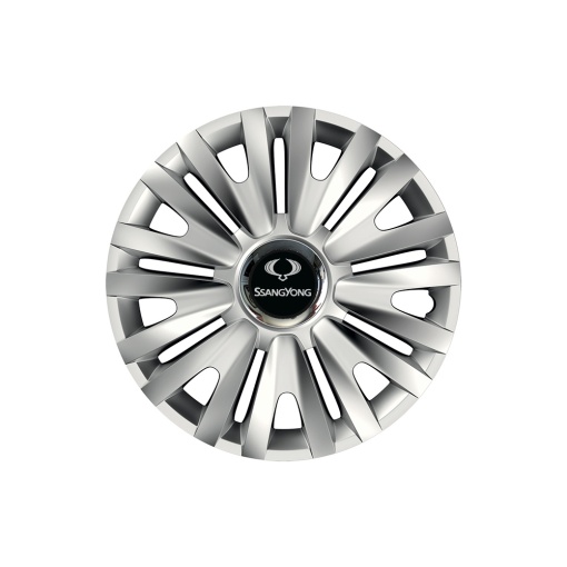 Set 4 capace roti Cu Inel Cromat Royal R16 pentru gama auto SsangYoung