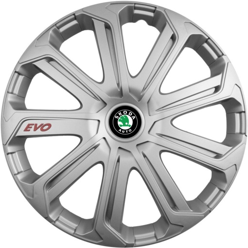 Set 4 Capace Roti Evo Gri R14, Pentru Skoda