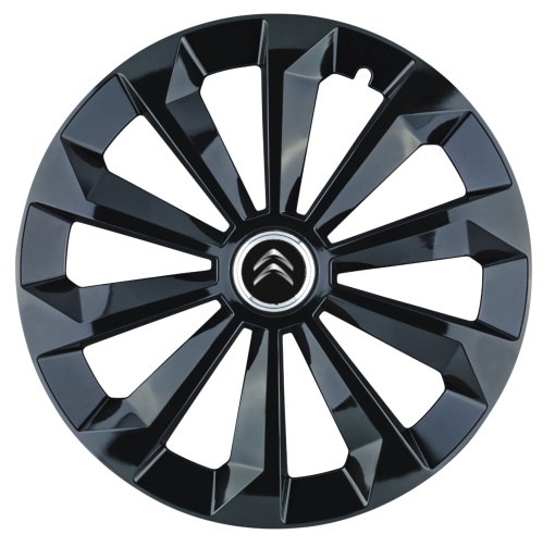 Set 4 capace roti Fame Negru R15 pentru gama auto Citroen