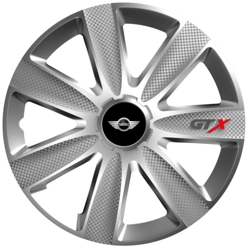 Set 4 Capace Roti GTX Gri R15, Pentru Mini