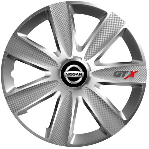 Set 4 Capace Roti GTX Gri R15, Pentru Nissan
