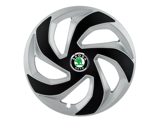 Set 4 capace roti Lama dual crom R15 pentru gama auto Skoda
