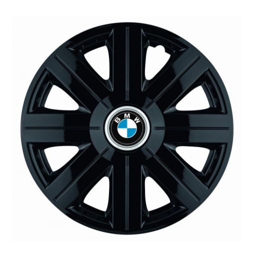 Set 4 Capace Roti, potrivite jantelor de R14, pentru BMW, model Cosmos Negru