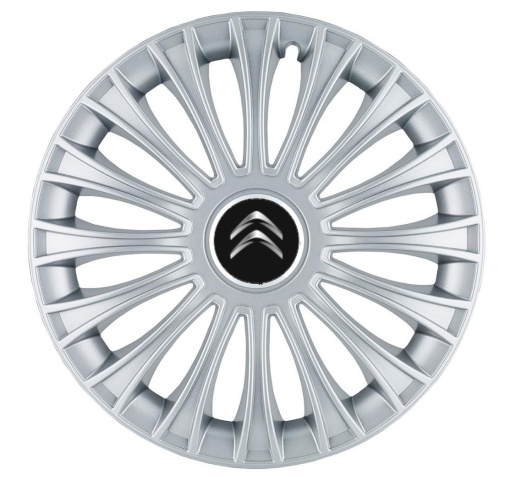 Set 4 Capace Roti, potrivite jantelor de R14, pentru Citroen, model dino cromat