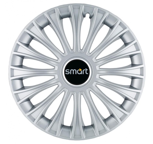 Set 4 Capace Roti, potrivite jantelor de R14, pentru Smart, model dino cromat