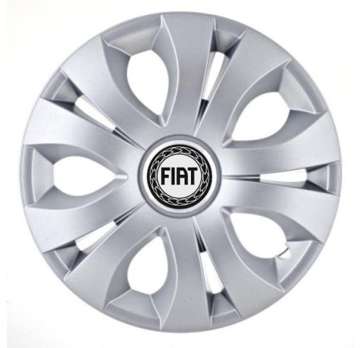Set 4 Capace Roti, potrivite jantelor de R15, Compatibil Cu Fiat, model top crom