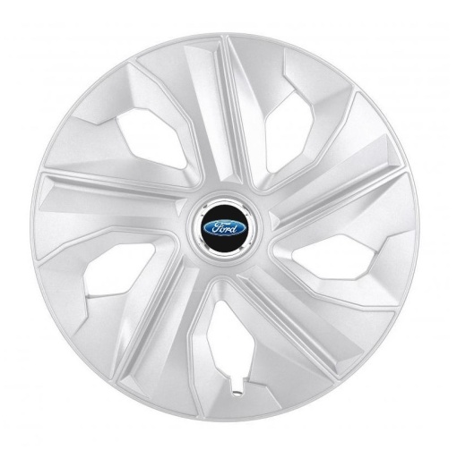 Set 4 Capace Roti, potrivite jantelor de R16, pentru Ford, model luna cromat