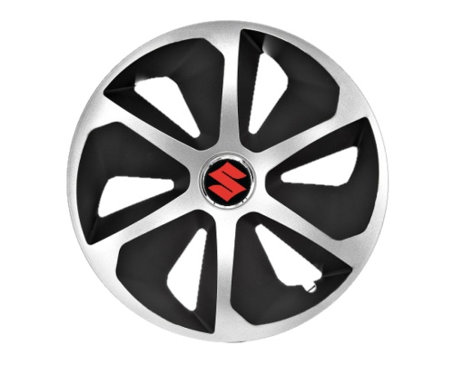 Set 4 capace roti Roco Gri-Negru R16 pentru gama auto Suzuki