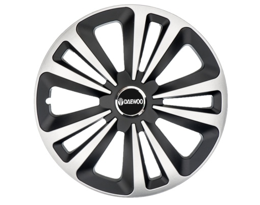 Set 4 Capace Roti Terra Gri-Negru R15, pentru gama auto Daewoo