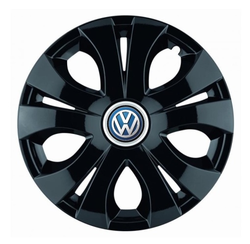 Set 4 Capace Roti Top Negru R15, Compatibil Cu Volkswagen
